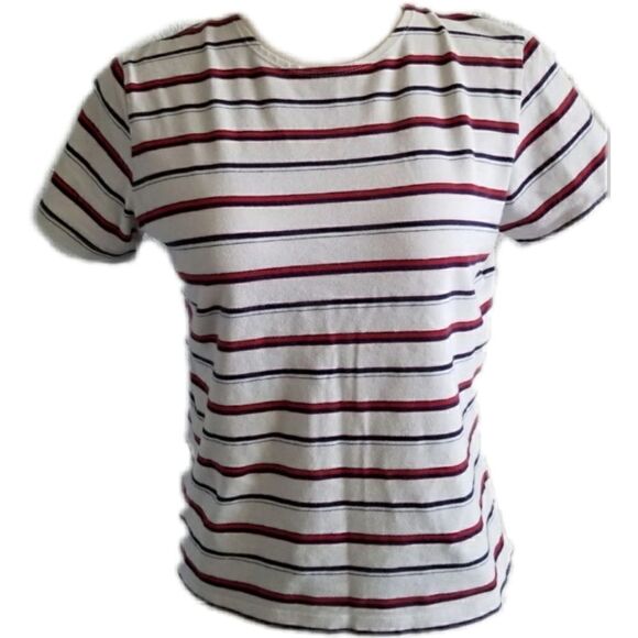 Striped Josephine Chaus 90s style tee shirt 5/$25 - Picture 1 of 5
